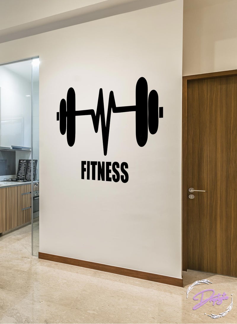 Droplyte Fitness Wall Stickers Vinyl Self Adhesive Wallpaper For Livingroom Bedroom - Image 3