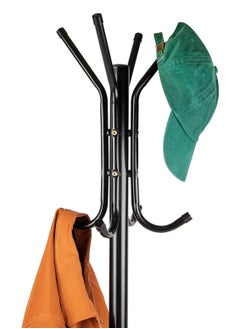 Coat Rack Stand with 11 Hooks  Easy Assembly for Coats, Hats, Scarves and Handbags for Entryway, Hallway, Bedroom, Office（Black） - pzsku/Z6113A1E428A91561232BZ/45/_/1738825265/271ad76d-fa72-4de3-9eb6-8058077236b6