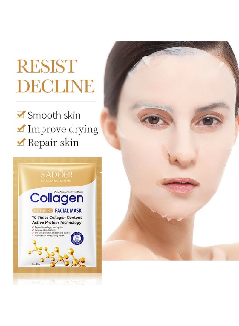 SADOER 1-Piece Korean Face Mask Set – Anti-Aging, Hydrating & Firming Sheet Masks for All Skin Types (Men & Women) - Image 5