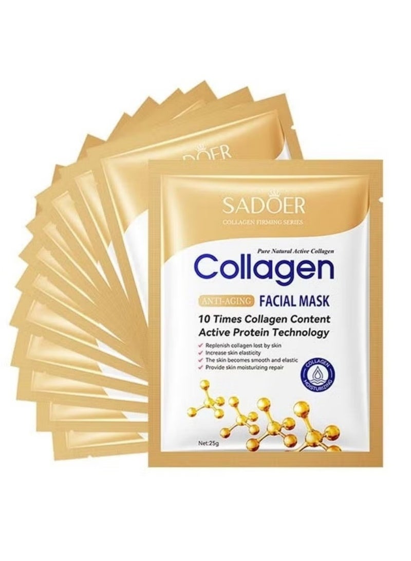 SADOER 1-Piece Korean Face Mask Set – Anti-Aging, Hydrating & Firming Sheet Masks for All Skin Types (Men & Women) - Image 2
