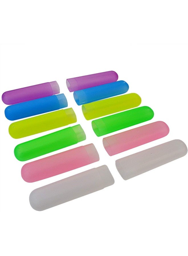 Bskifnn 24PCS Plastic Toothbrush Case Six Colors Portable Dustproof Toothbrush Cases Toothbrushes Holder for Daily and Travel Use 24 - Image 4