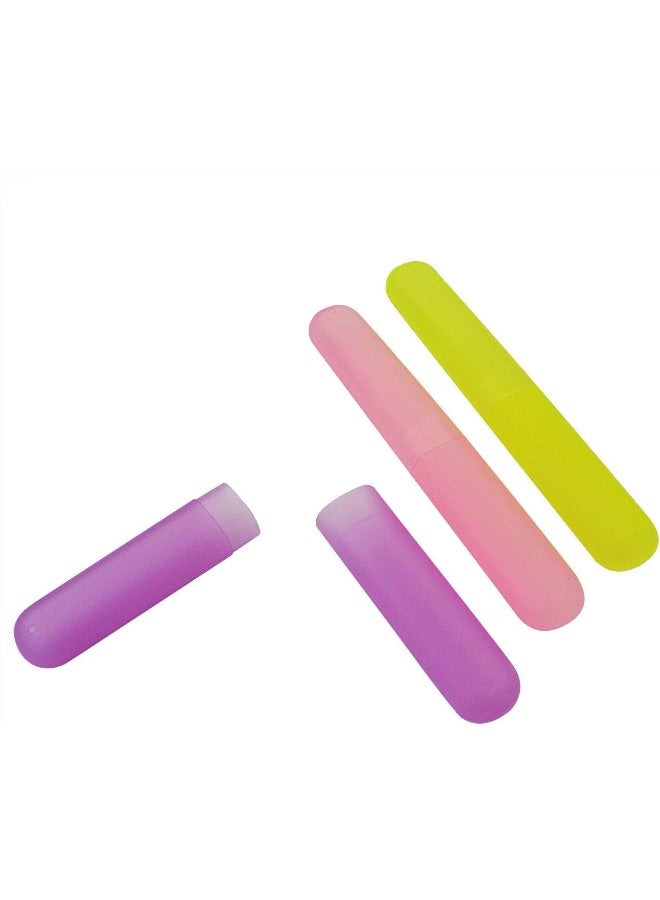 Bskifnn 24PCS Plastic Toothbrush Case Six Colors Portable Dustproof Toothbrush Cases Toothbrushes Holder for Daily and Travel Use 24 - Image 3