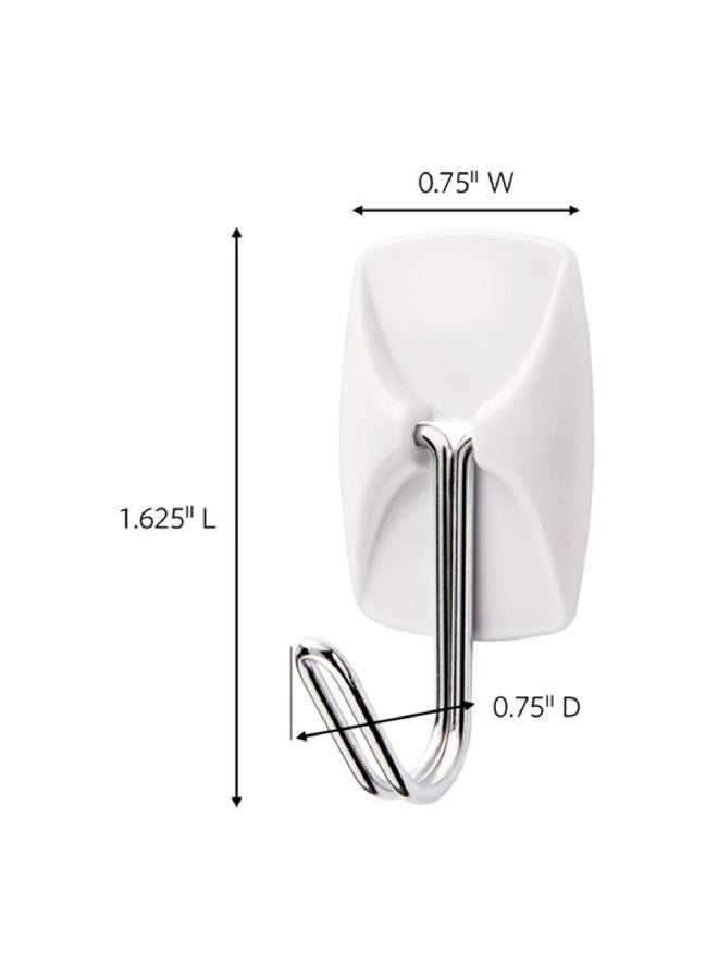 Command 12-Piece Damage-Free Hanging Adhesive Hook Set White 20 x 40 x 20 mm 17067-9ES  - Image 2