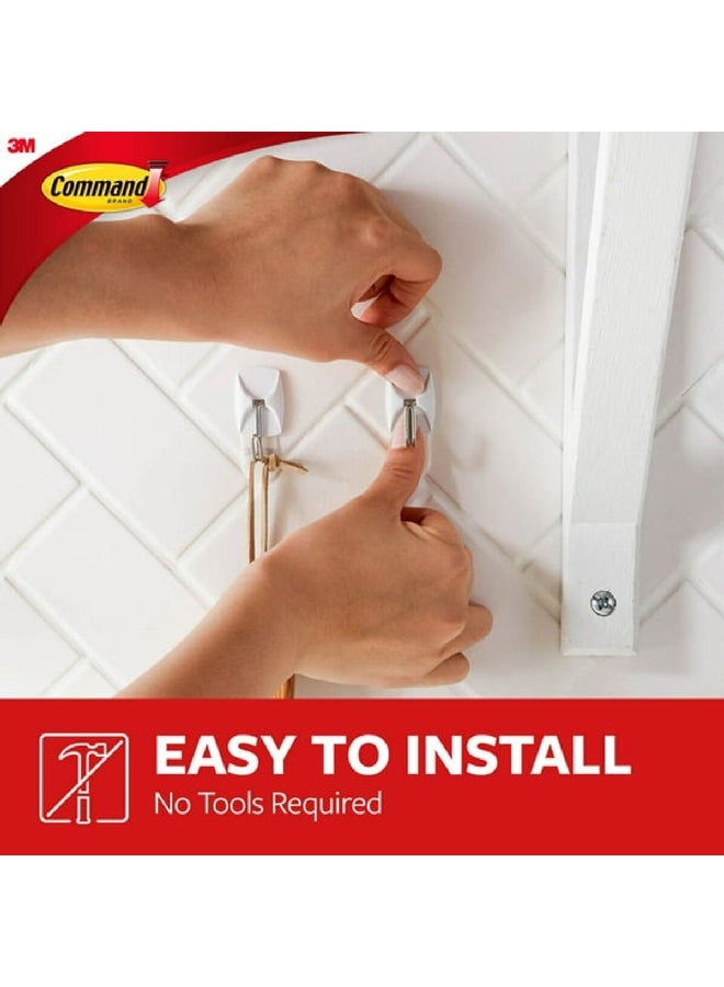 Command 12-Piece Damage-Free Hanging Adhesive Hook Set White 20 x 40 x 20 mm 17067-9ES  - Image 4