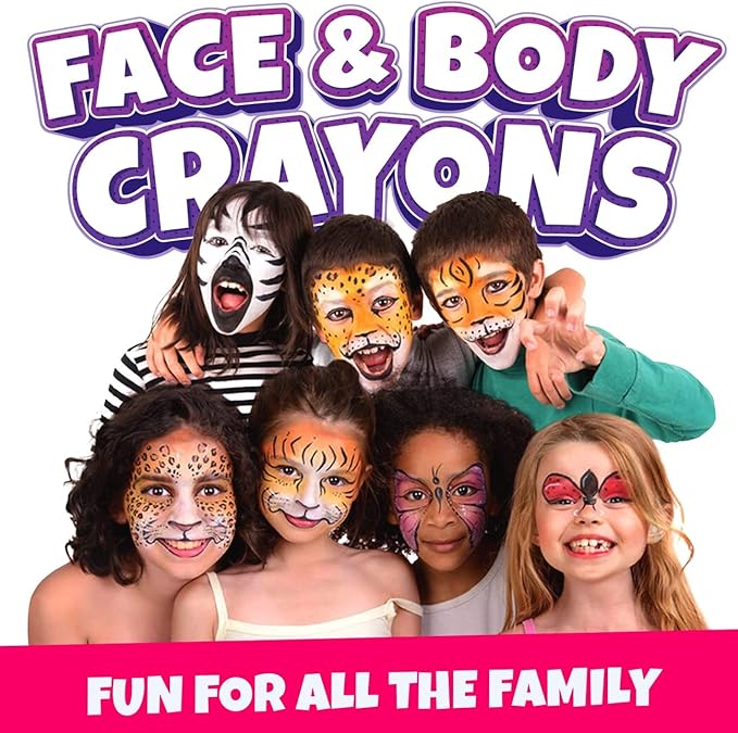 Face Painting Kits for Kids Blue Squid 12 Color Twistable Face Paint Marker Sticks Water Based Face Paint Crayons Kit Halloween Belly Painting Kit Pregnancy Makeup Body Paints for Adults