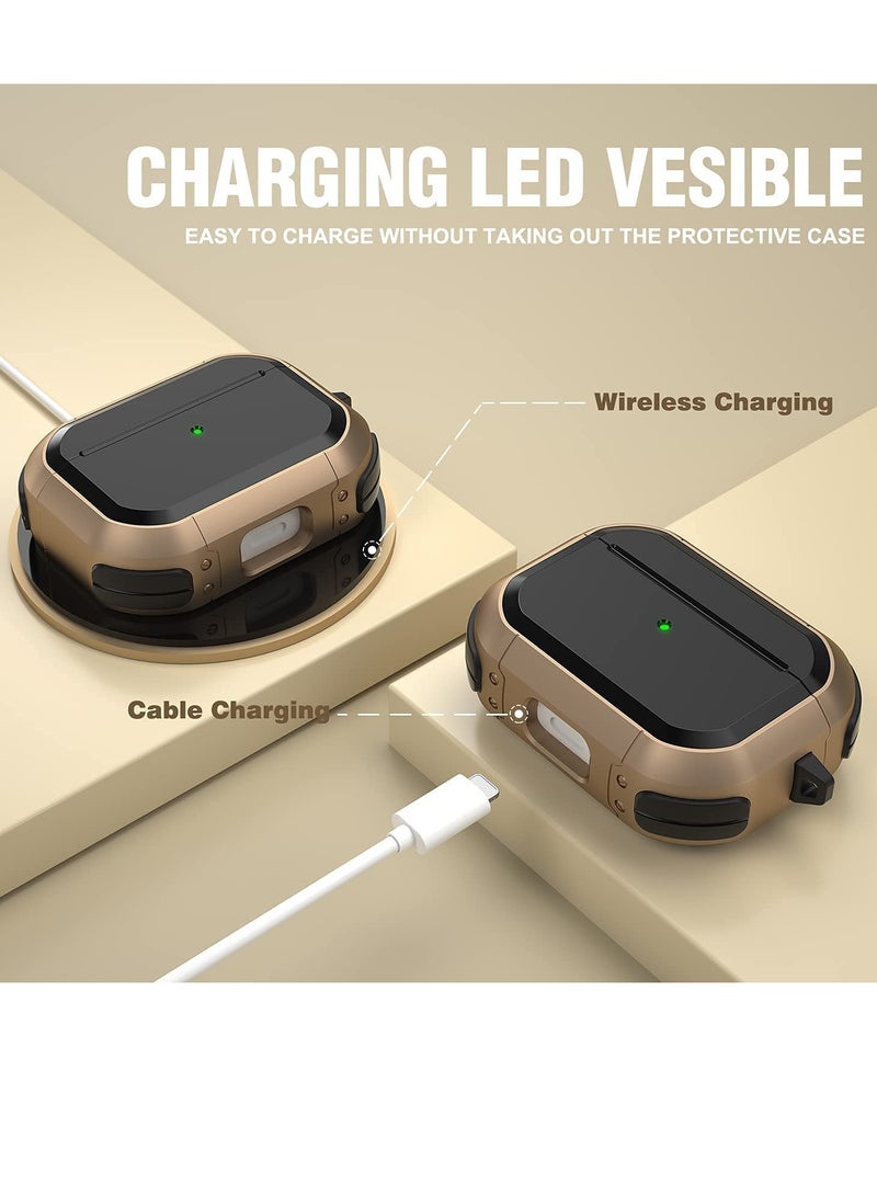 ELTRAZONE AirPods Pro Case Cover with Keychain Full Protective Shockproof Soft TPU Accessories Skin Compatible for Apple Airpods Pro Case for Women Men Girls Boys Front LED Visible - Image 5