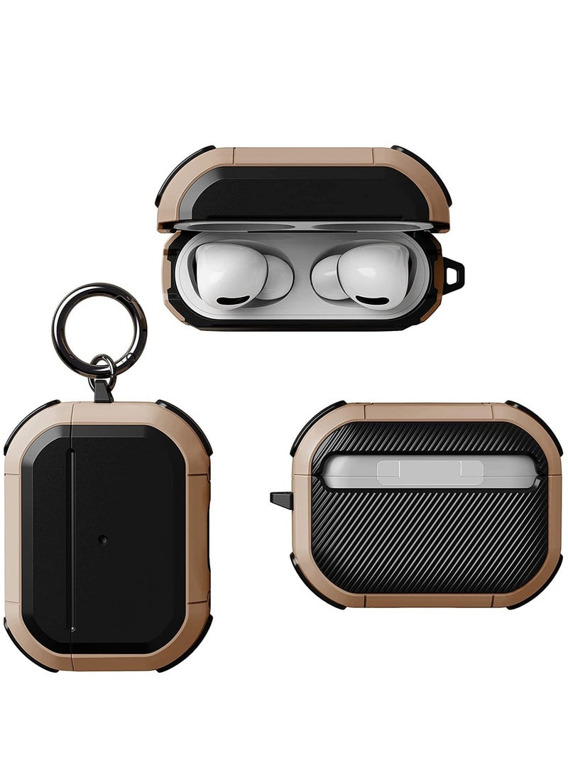 ELTRAZONE AirPods Pro Case Cover with Keychain Full Protective Shockproof Soft TPU Accessories Skin Compatible for Apple Airpods Pro Case for Women Men Girls Boys Front LED Visible - Image 2