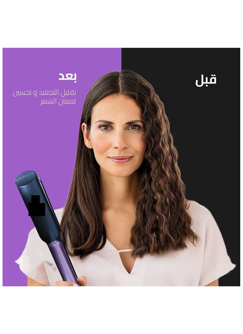 ماركة غير محددة - جهاز كي فرد الشعر من جاماكى تصفيف بجودة صالونات التجميل مع حرارة 990 درجة فهرنهايت مثالية للشعر المجعد والمفرود تسخين سريع 30 ثانية, تسخين بطاقة 50 واط بألواح سيراميك كيراتين و 5مستويات للحرارة-jpc10005 - Image 1