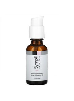 Sympli beautiful Sympli Beautiful Illuminating Antioxidant Facial Cleansing Oil with Argan Marula Rosehip & Orange Oil 1 fl oz 30 ml 