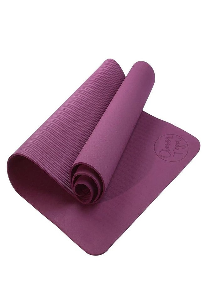 Clever Yoga Mat BetterGrip Eco-Friendly Recyclable Non-Slip and Durable TPE(6mm) - (Purple) - Image 1