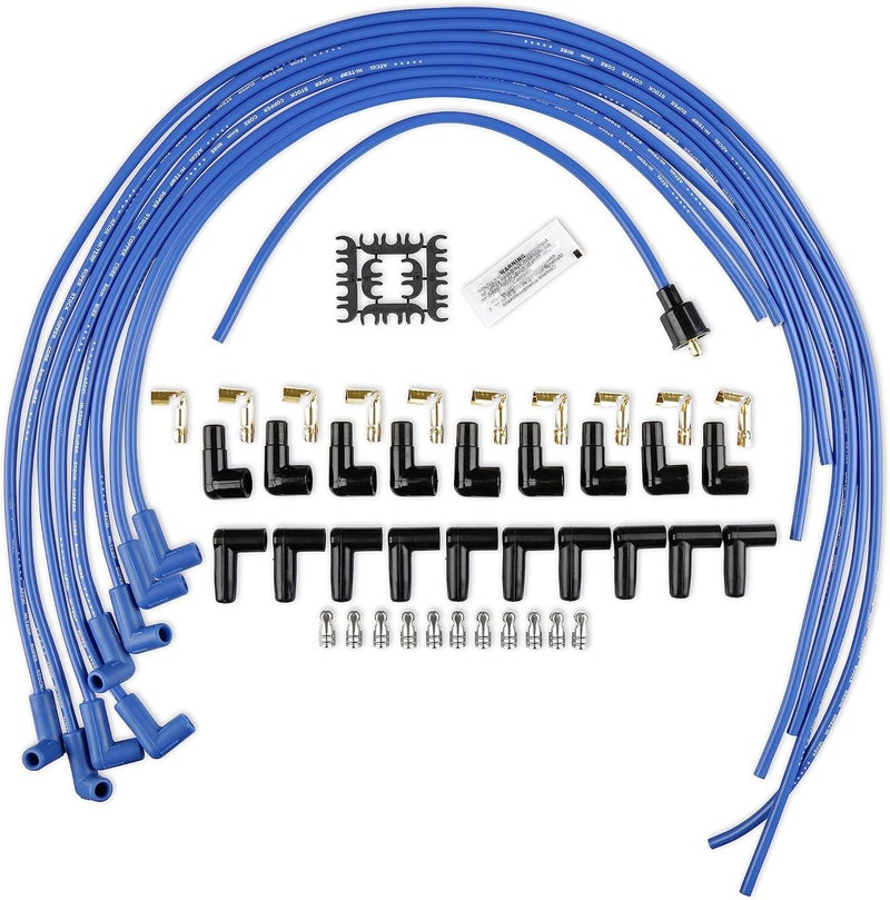 ACCEL 4039B Spark Plug Wire Set - Blue 8mm - Image 1