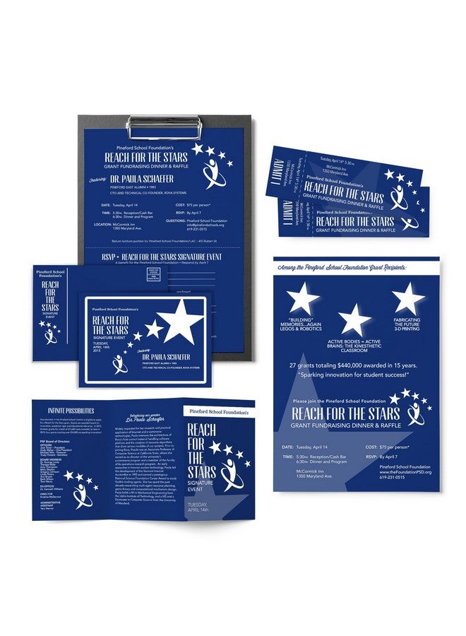 نينا بطاقة Astrobrights Laser Inkjet للطباعة متعددة الأغراض قابلة للطباعة باللون الأزرق 65 رطل - Image 3