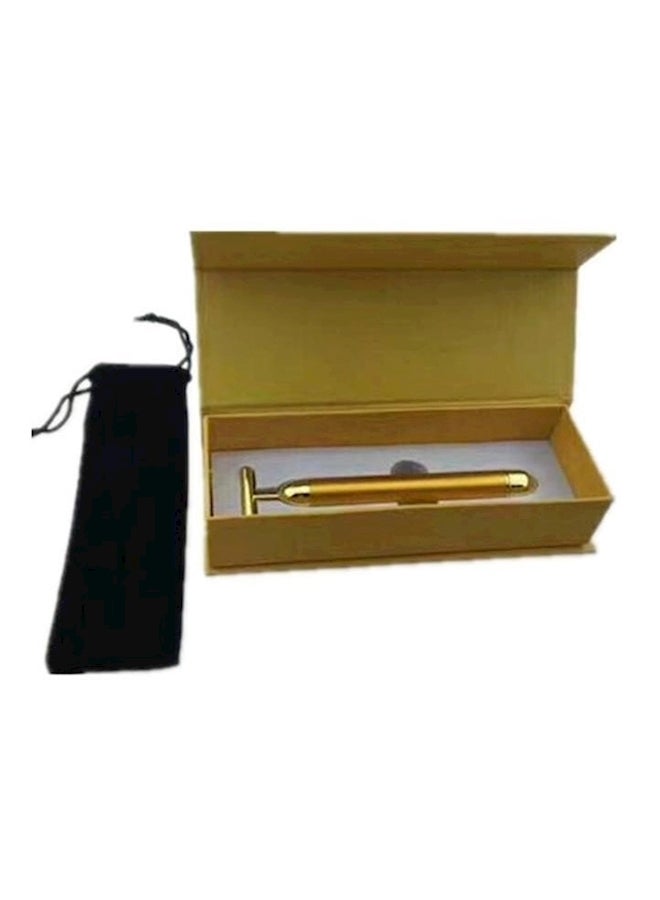 Loquat 24K Plated Facial Massager Gold - Image 2