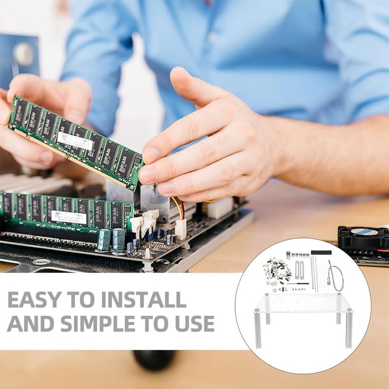 حالة كمبيوتر بإطار مفتوح مع قوس ثابت للوحات أم MATX لأجهزة الكمبيوتر المحمولة للألعاب ومحطات العمل - Image 5