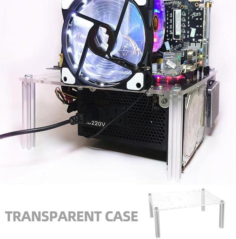 حالة كمبيوتر بإطار مفتوح مع قوس ثابت للوحات أم MATX لأجهزة الكمبيوتر المحمولة للألعاب ومحطات العمل - Image 4