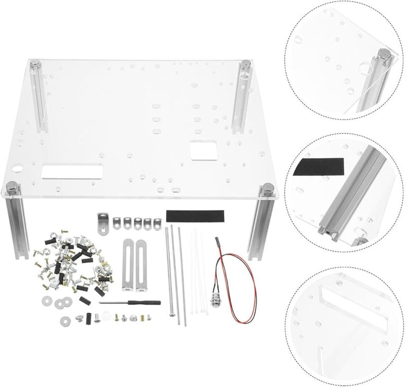 حالة كمبيوتر بإطار مفتوح مع قوس ثابت للوحات أم MATX لأجهزة الكمبيوتر المحمولة للألعاب ومحطات العمل - Image 3