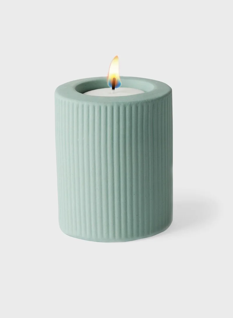 Prickly Pear Odessa' Dusty Teal Tealight Candle Holder