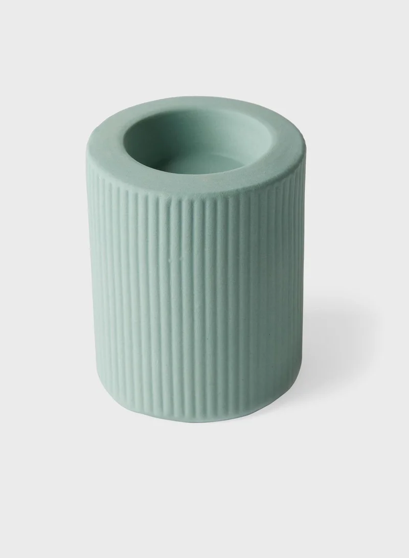 Prickly Pear Odessa' Dusty Teal Tealight Candle Holder