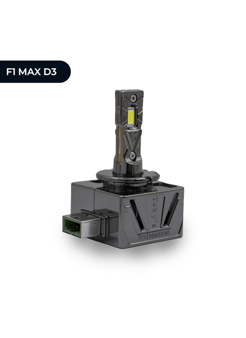 Toby's - Toby's New Launched F1 MAX D3 HID to LED Headlight Bulb With 70Watts/Pair and 7000lm - Image 1