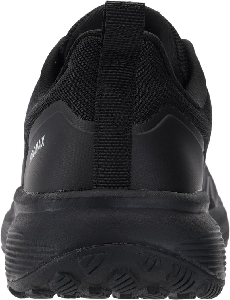 BRONAX Wide Tennis Shoes for Women Lace up Round Toe Comfortable Stylish Size 8w Athletic Gym Lightweight Sneakers Female Pregnancy Maternity Training All Black 39 - Image 2