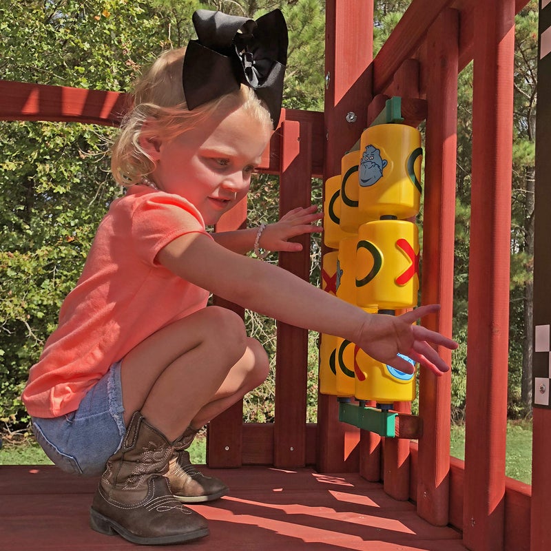 Gorilla Playsets 07-0010 Tic Tac Toe Spinner Activity Panel for Swing Sets, Yellow - Image 5