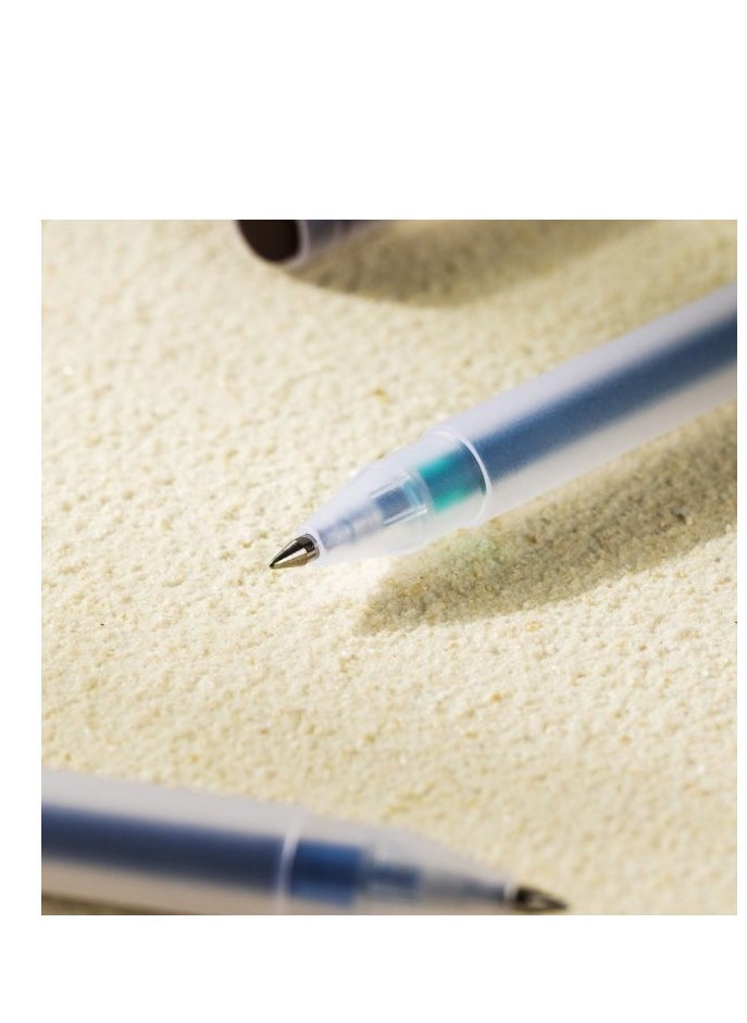 Deli 12-Piece Gel Pen With 0.5mm Fine Tip Multicolour  - Image 4