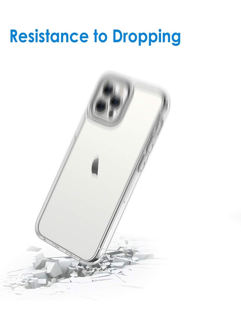 Mismo Clear Shockproof Case for iPhone 12 Pro Max – Ultra Thin Transparent TPU Cover, Anti-Scratch & Anti-Yellowing Crystal Clear Protective Bumper Case - Clear - Image 2