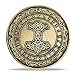Imasoner Norse Viking Mjolnir Coin Thors Hammer Coin Nordic Mythology Talisman - Image 3