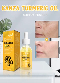 Kanza Turmeric Dark Spot Corrector Oil Turmeric Repair Face Serum Natural Turmeric Bright Skin Dark Spot Corrector Serum Turmeric Oil for Face for Men & Women 30ml  - Image 3