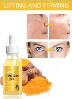 Kanza Turmeric Dark Spot Corrector Oil Turmeric Repair Face Serum Natural Turmeric Bright Skin Dark Spot Corrector Serum Turmeric Oil for Face for Men & Women 30ml  - Image 4