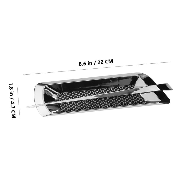 Automotive Hood Scoops Pair Air Vent Trim Decorative Covers Easy Install - Image 3
