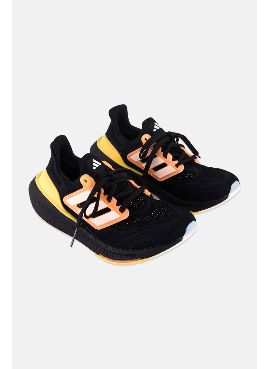 Adidas Kids Boy Ultraboost Light Lace Up Training Shoes, Black  - Image 1