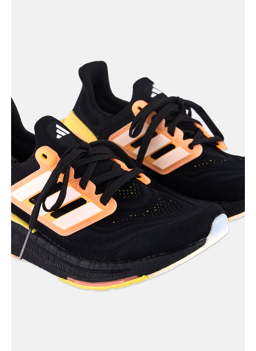Adidas Kids Boy Ultraboost Light Lace Up Training Shoes, Black  - Image 3
