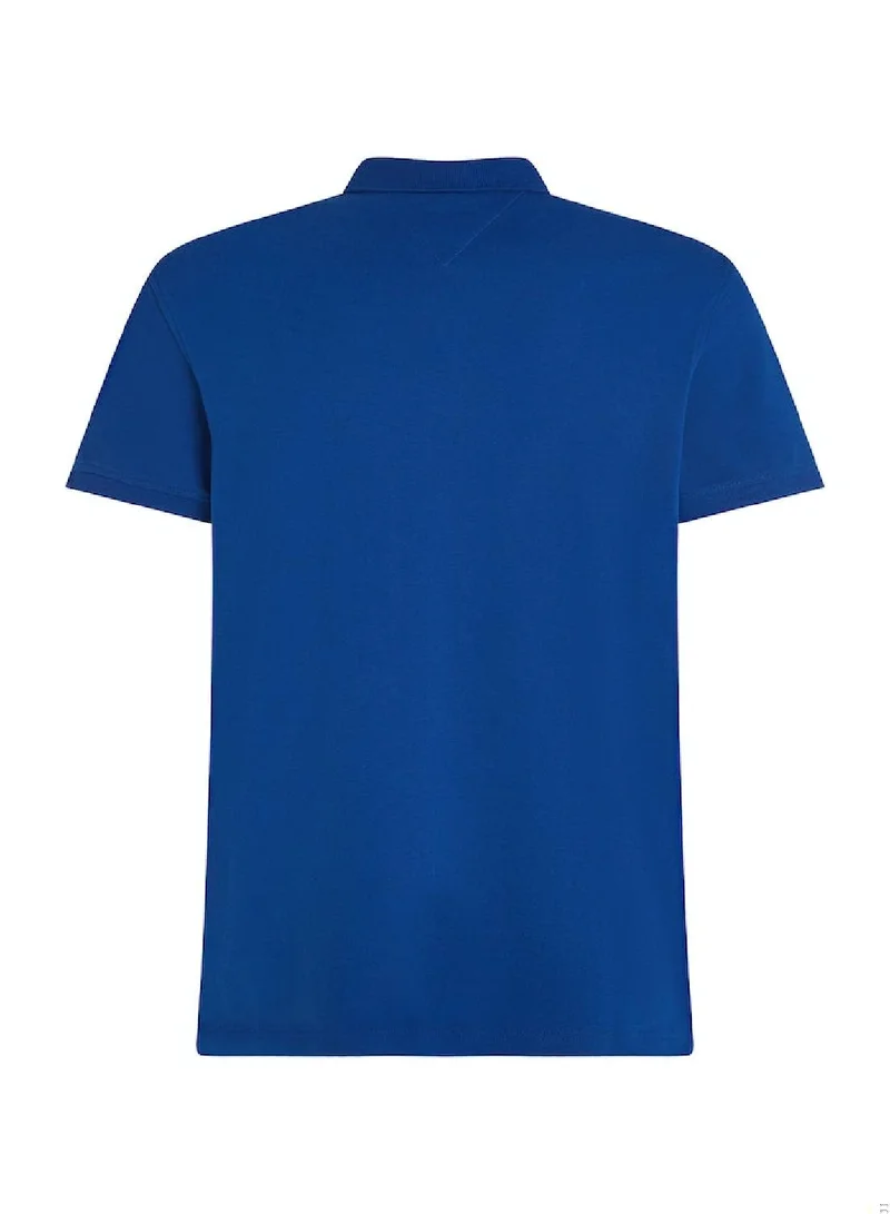 TOMMY HILFIGER Men's Core 1985 Regular Polo Shirt - Cotton, Blue