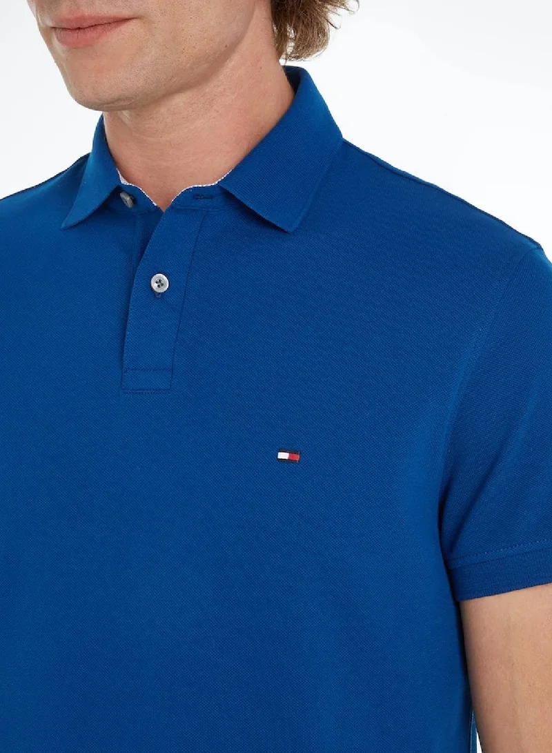 TOMMY HILFIGER Men's Core 1985 Regular Polo Shirt - Cotton, Blue