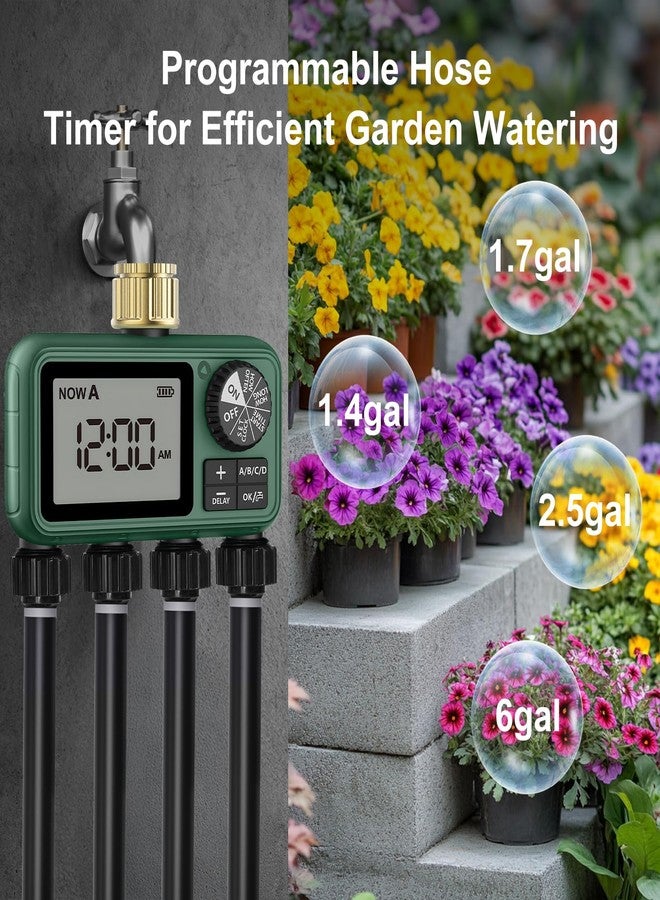 XinFuture 4 Outlet Water Timer（Brass Inlet ） - Image 5