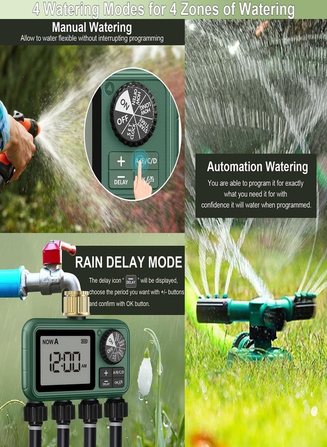 XinFuture 4 Outlet Water Timer（Brass Inlet ） - Image 3