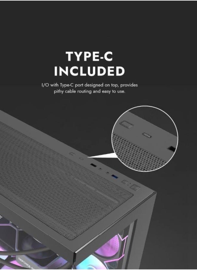Game Sekret Infinity Gaming PC - Intel Core i5-12400F Processor | NVIDIA RTX 3050 8GB GPU | 16GB DDR4 RAM | 1TB M.2 NVMe SSD | ARGB Air Cooler | WiFi Ready | Windows 11 Pro | Game Sekret Desktop Computer Tower  - Image 5