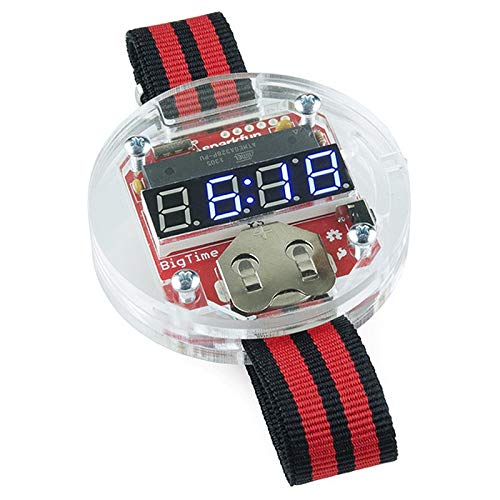 REES52 Smart Electronic single-chip LED watches electronic clock kit DIY LED Digital Watch Electronic Clock Kit With Transparent Cover - Image 1