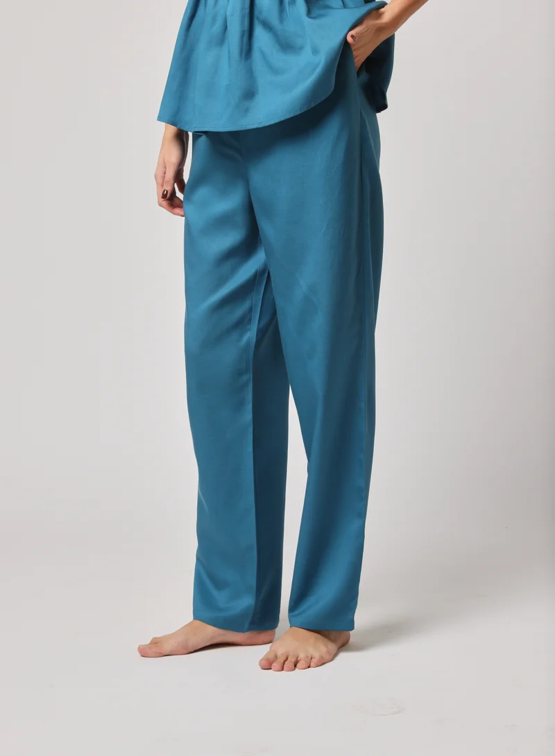 أشيتا فرنانديز Straight-Leg Pants with Elastic Waistband