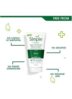 simple Regeneration Age Resisting Facial Wash 150 ml  - Image 4