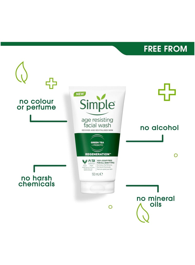 simple Regeneration Age Resisting Facial Wash 150 ml - Image 4