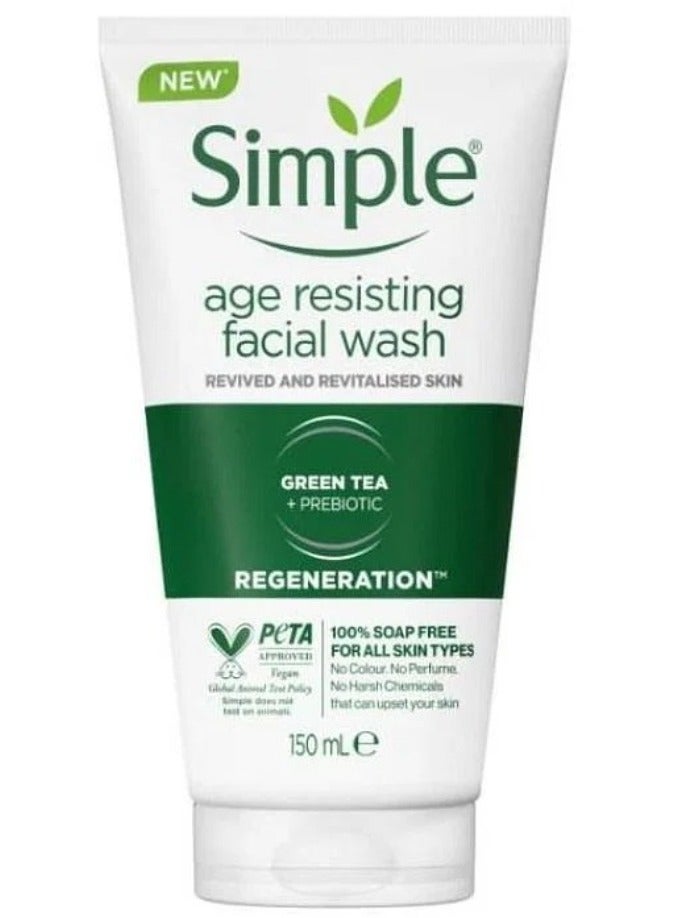 simple Regeneration Age Resisting Facial Wash 150 ml - Image 1
