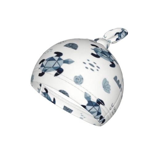 Lcokin Sea Turtle Baby Stuff Swaddle Blanket Set with Beanie Hat for Boys and Girls, Soft and Stretchy Newborn Swaddle Wrap Blanket Shower Gift - Image 3