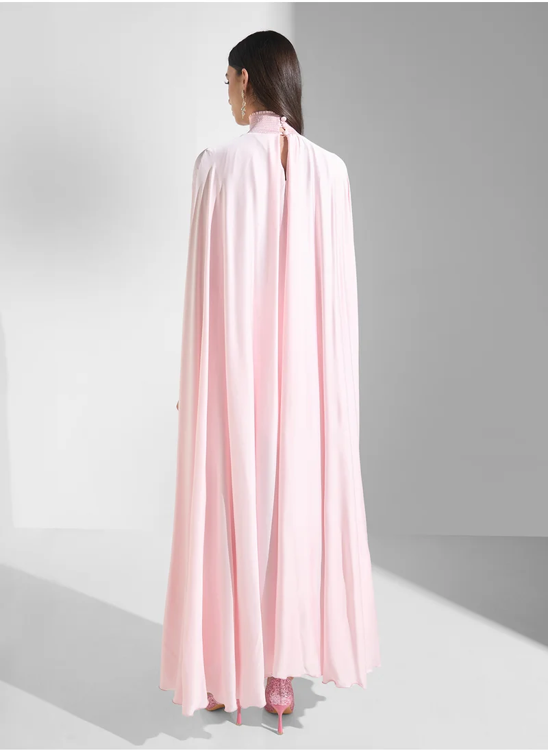 جولدن ابل High Neck Belted Dress