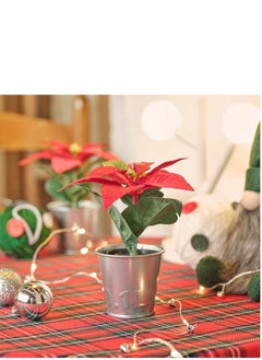 FEJKA Artificial Rose Plant in Black Pot  - Image 2