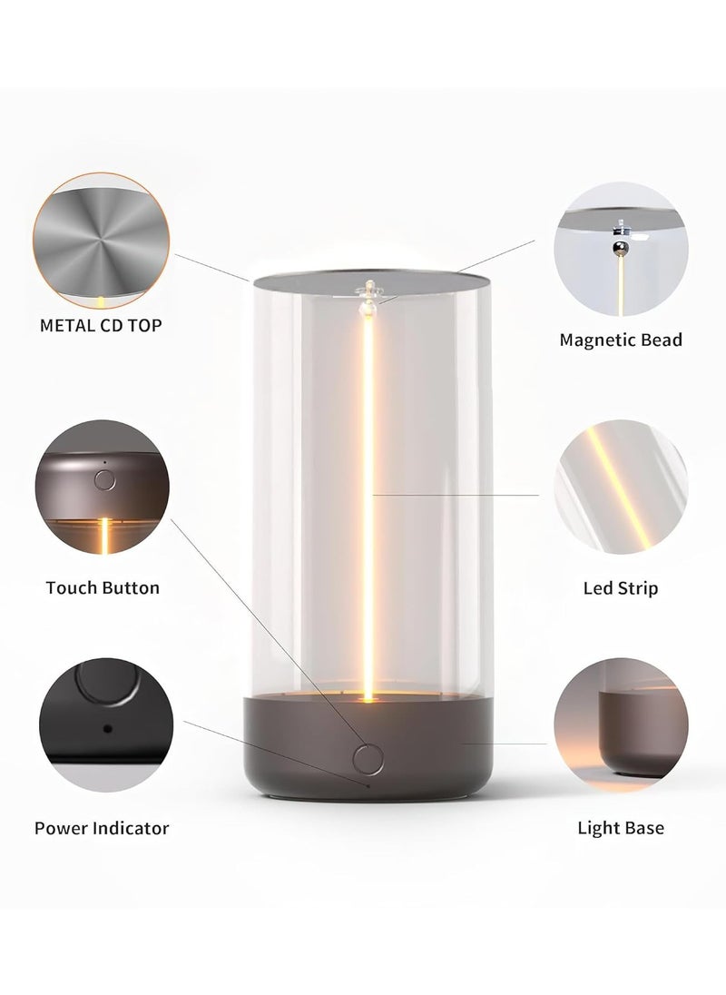 FEND Magnetic Levitating Table Lamp with 2.3D Lighting Effects Adjustable Brightness and Flexible Filament LED  - Image 3