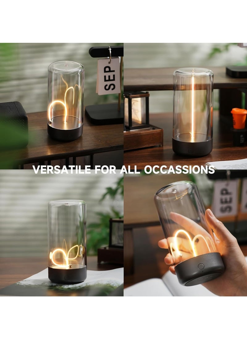 FEND Magnetic Levitating Table Lamp with 2.3D Lighting Effects Adjustable Brightness and Flexible Filament LED  - Image 5