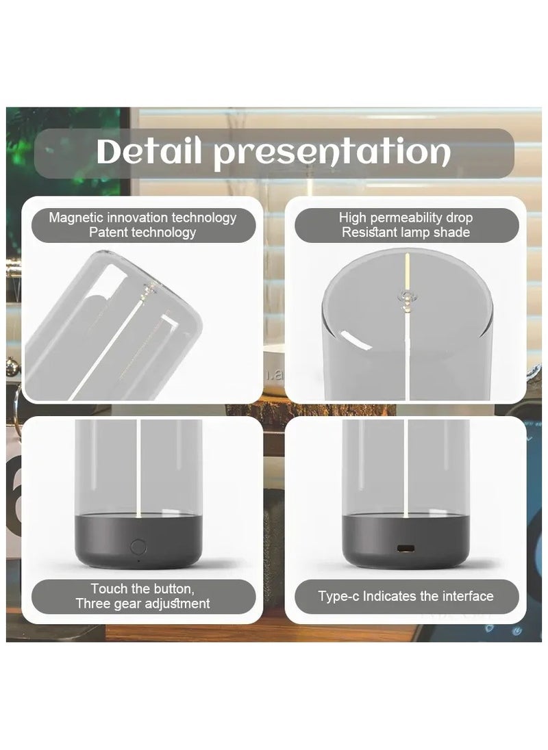 FEND Magnetic Levitating Table Lamp with 2.3D Lighting Effects Adjustable Brightness and Flexible Filament LED  - Image 4