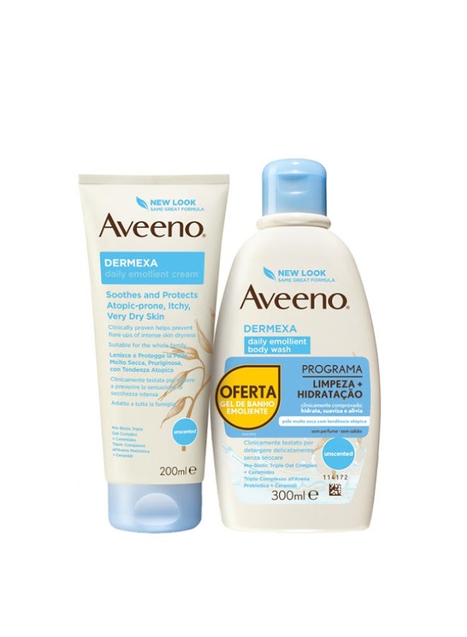 Aveeno Dermexa Daily Emollient Cream Set - Image 1